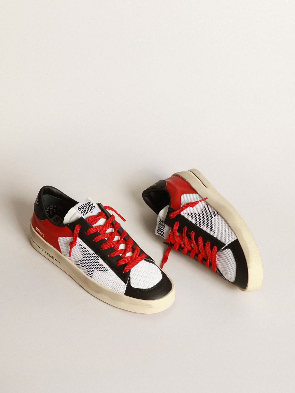 Golden Goose - Stardan sneakers in leather with mesh inserts in 