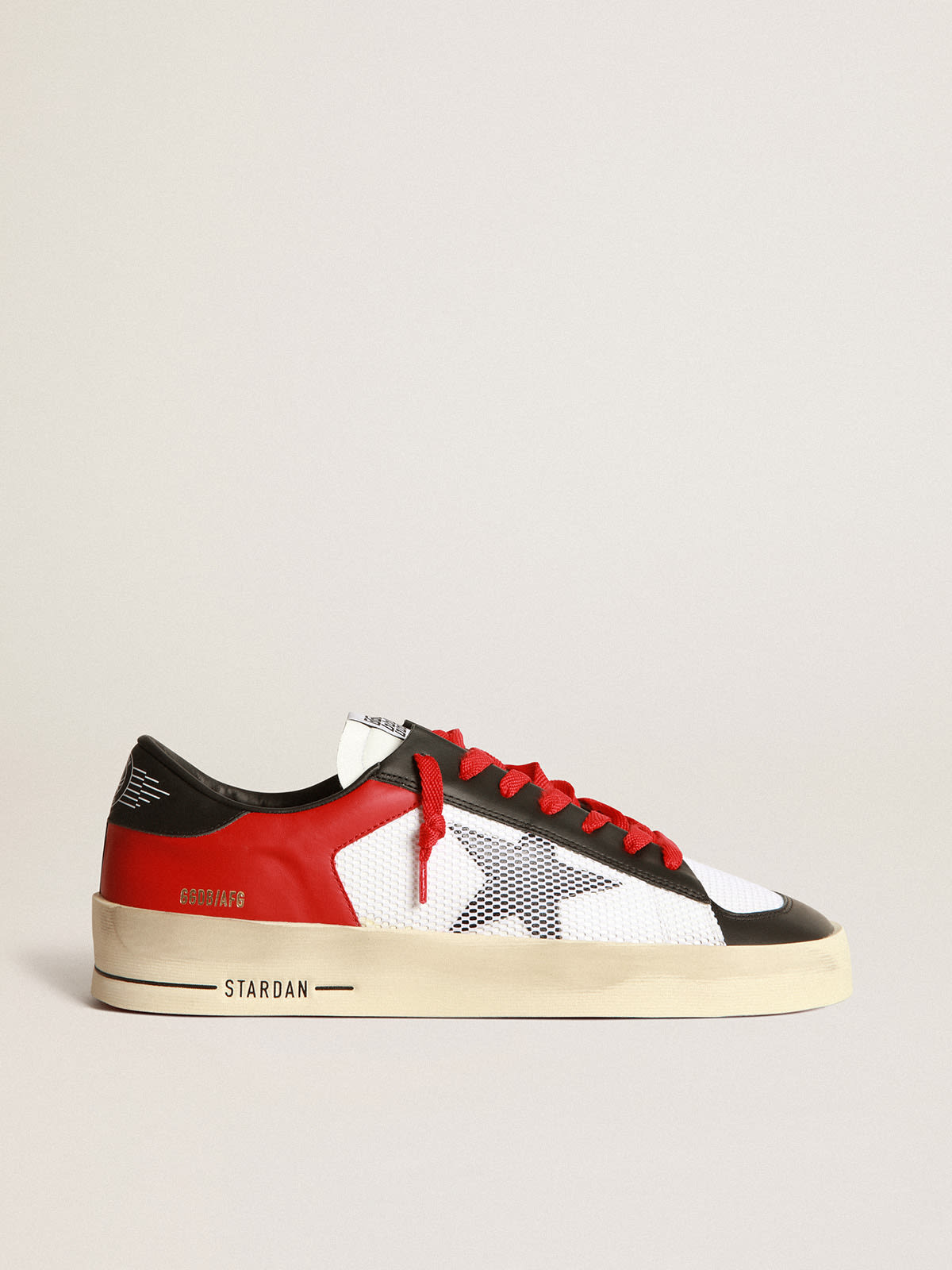 Stardan sneakers in leather with mesh inserts