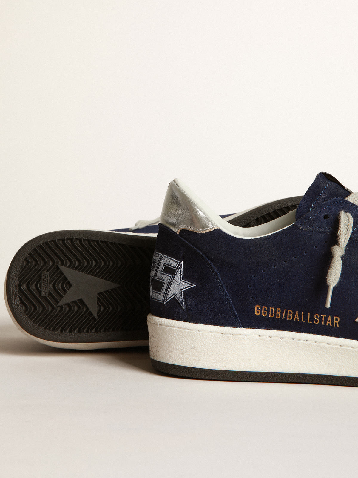 Navy blue cheap golden goose sneakers