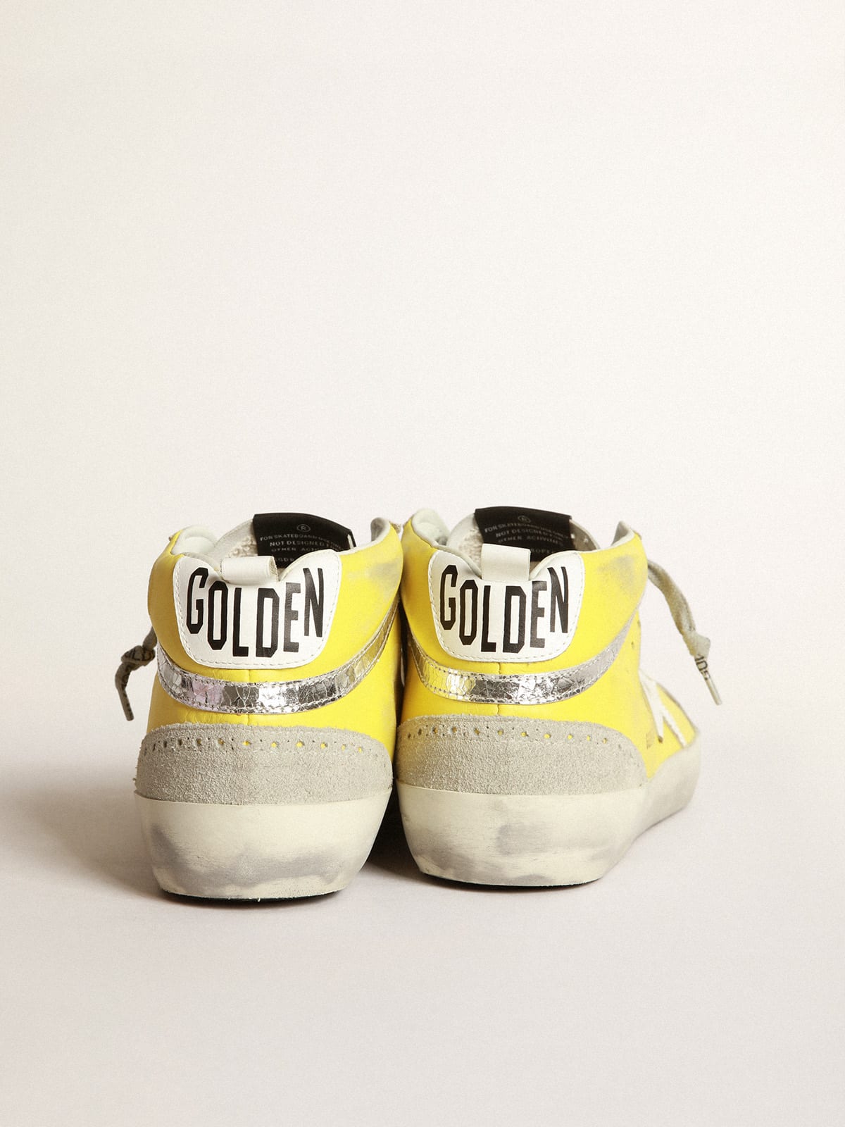 Golden goose mid star yellow sale laces