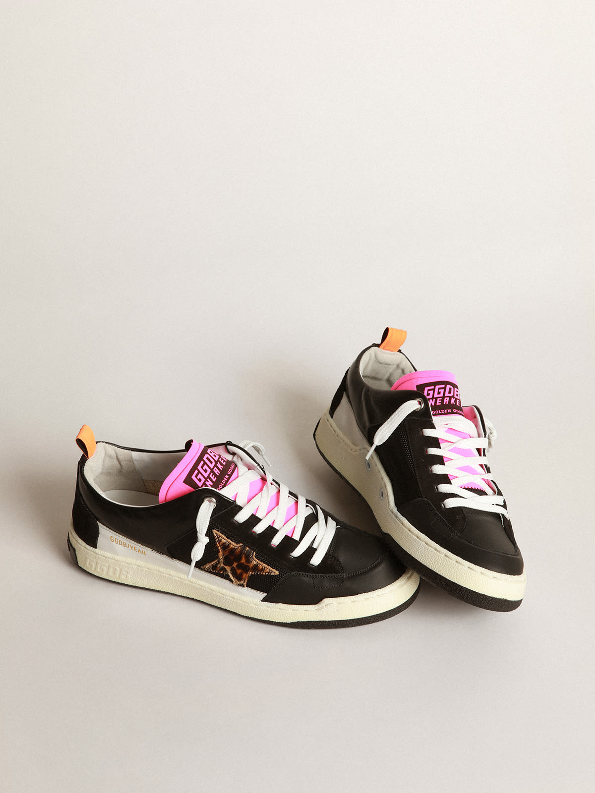 Basket golden goose leopard new arrivals