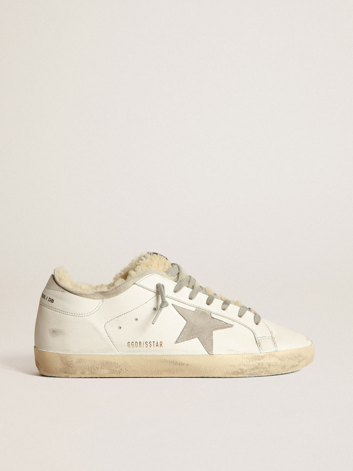 Golden goose store shearling sneaker