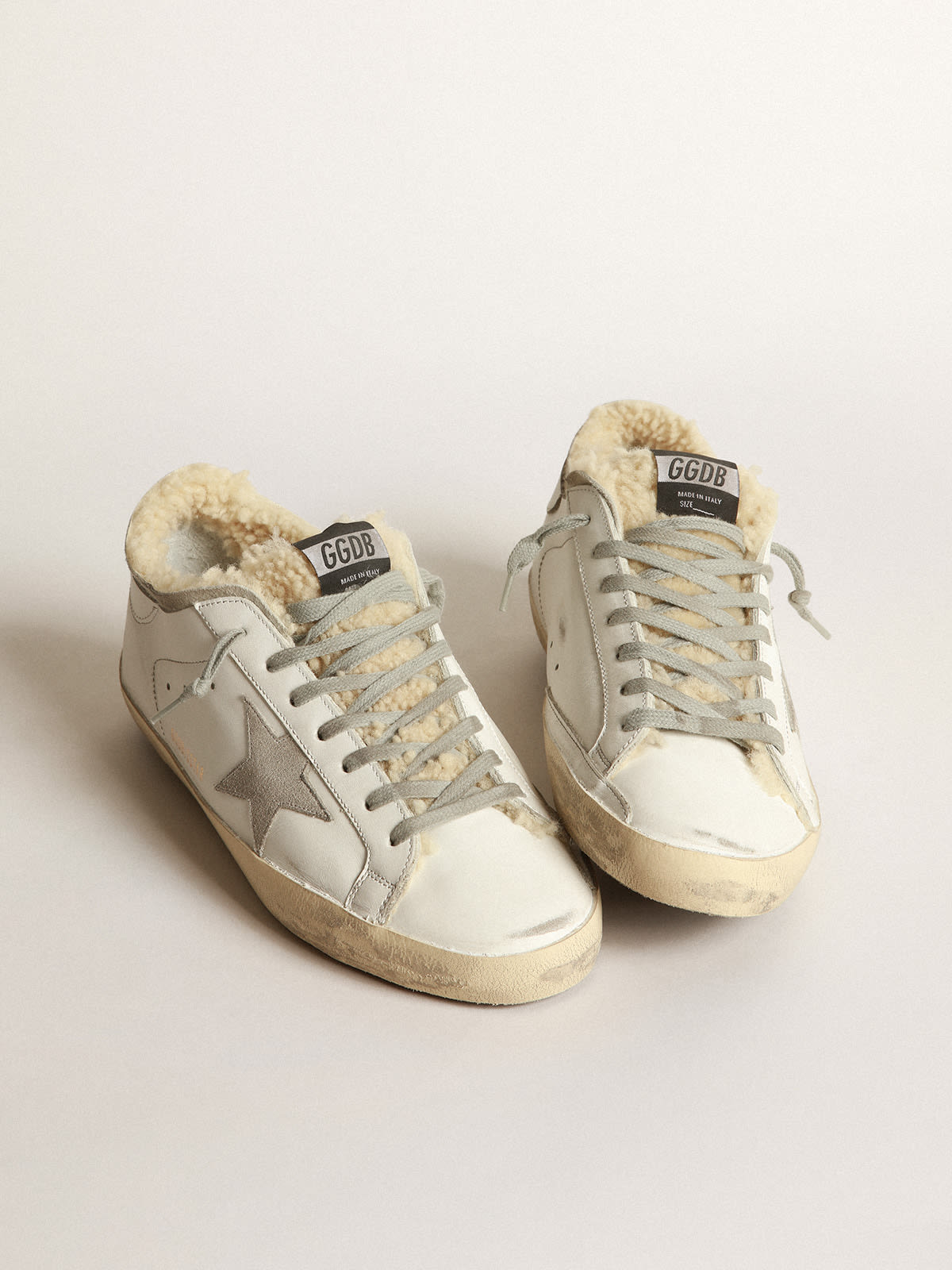 Golden goose store superstar shearling