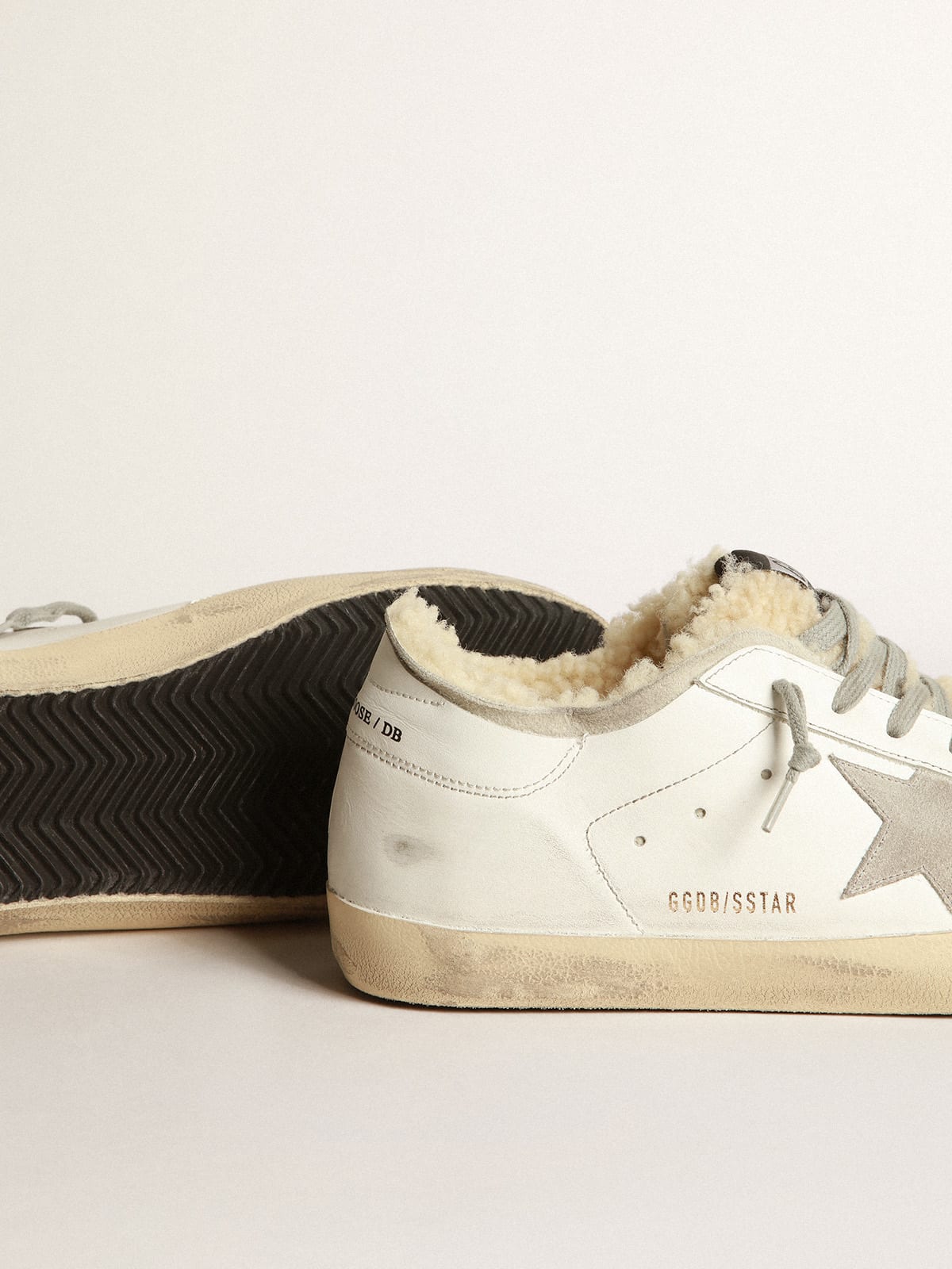 Golden Goose - Super-Star sneakers with double structure in shearling in 