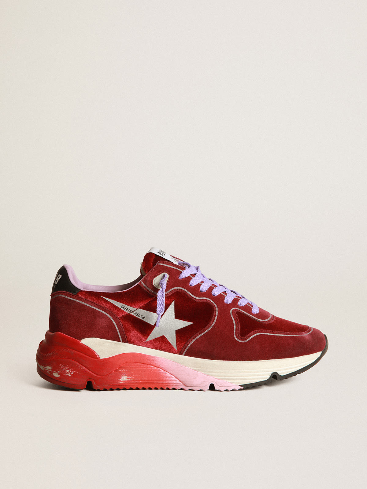 Red velvet discount golden goose sneakers