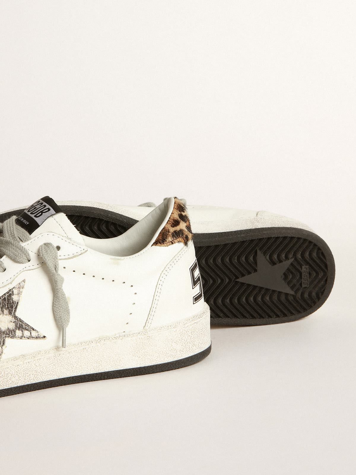 Basket golden goose discount leopard