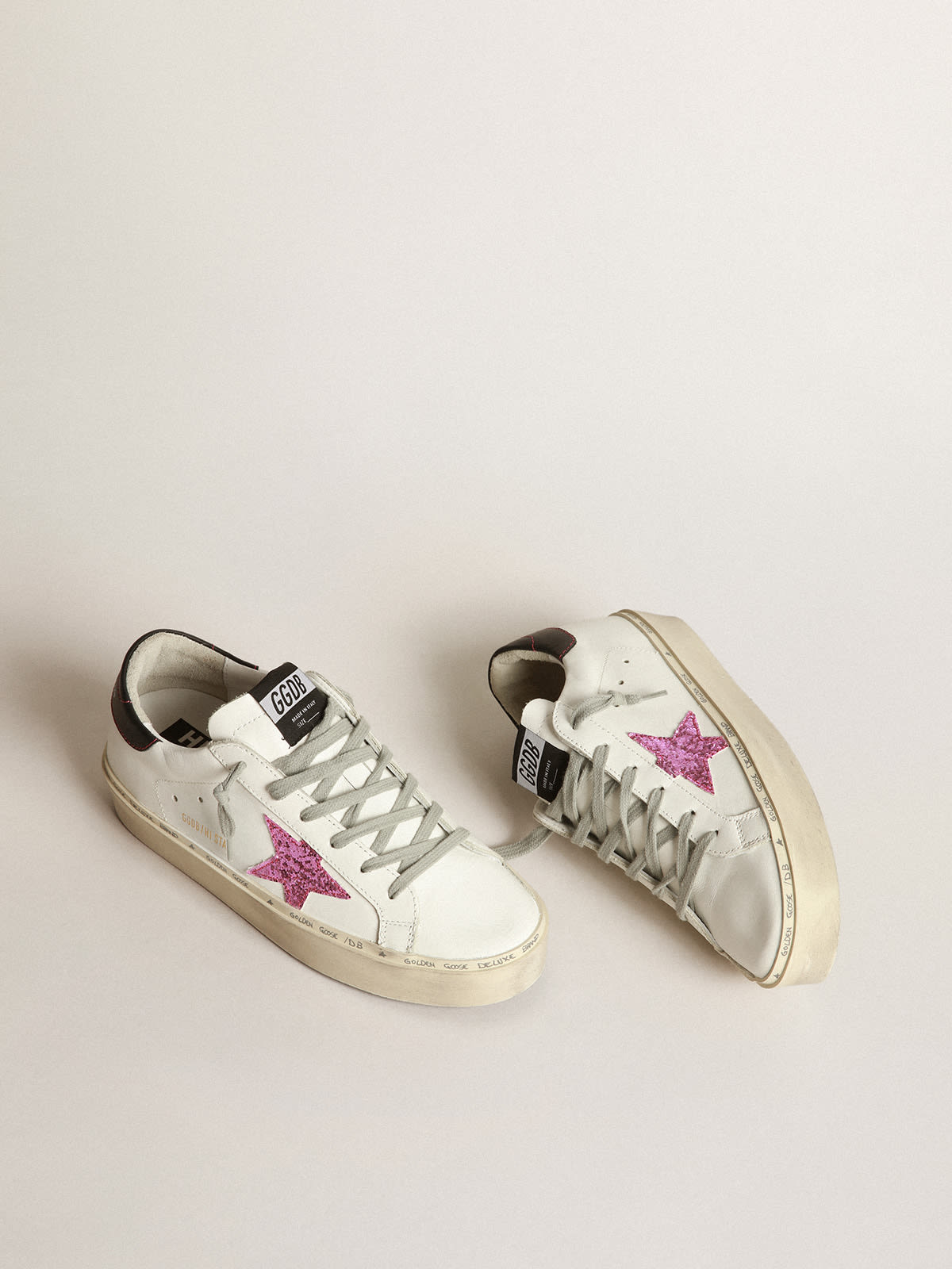 GYMBOREE High Top Pink Sparkly Glitter Lace Up Fake Fur Sneaker