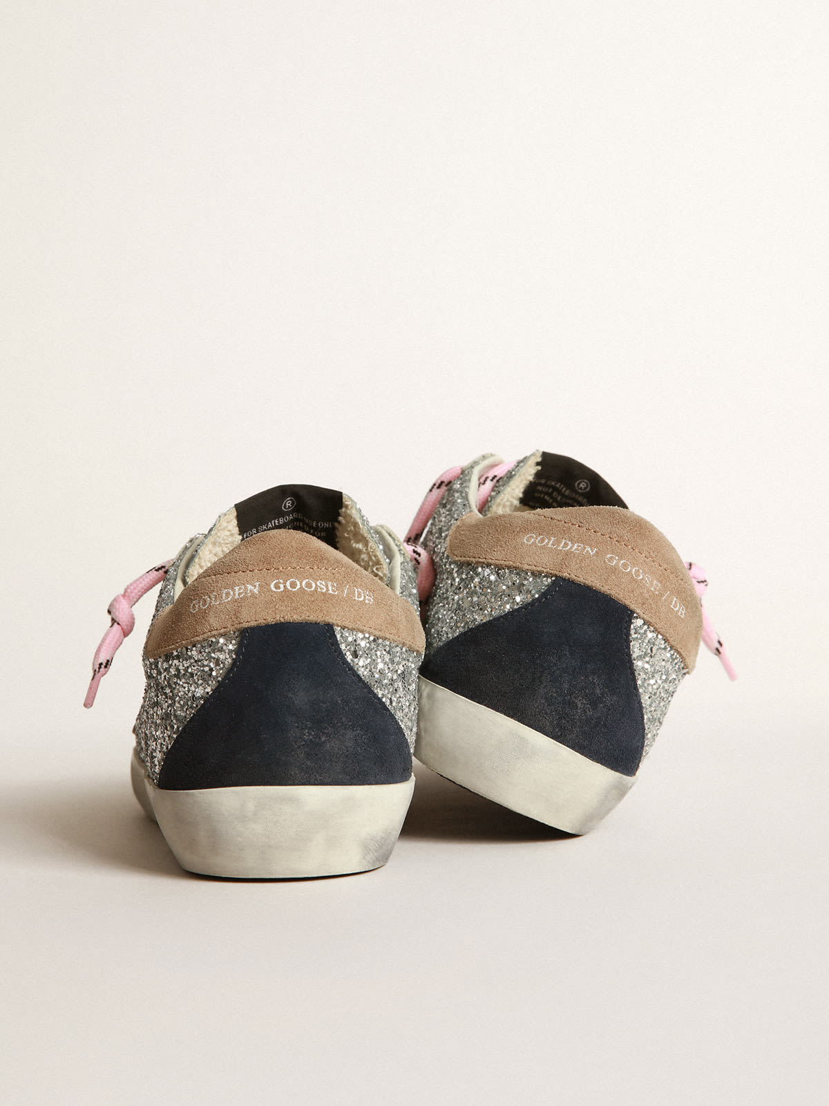Piranha Gold Glitter Star Sneaker- White With Gold