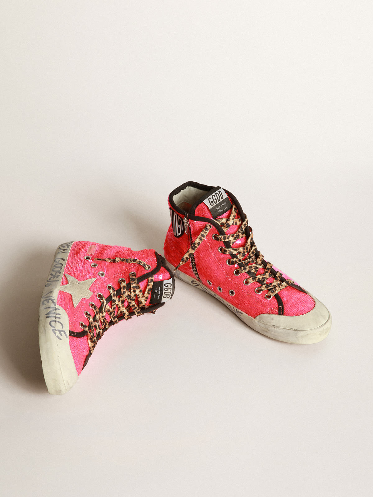 Golden goose hot sale neon pink