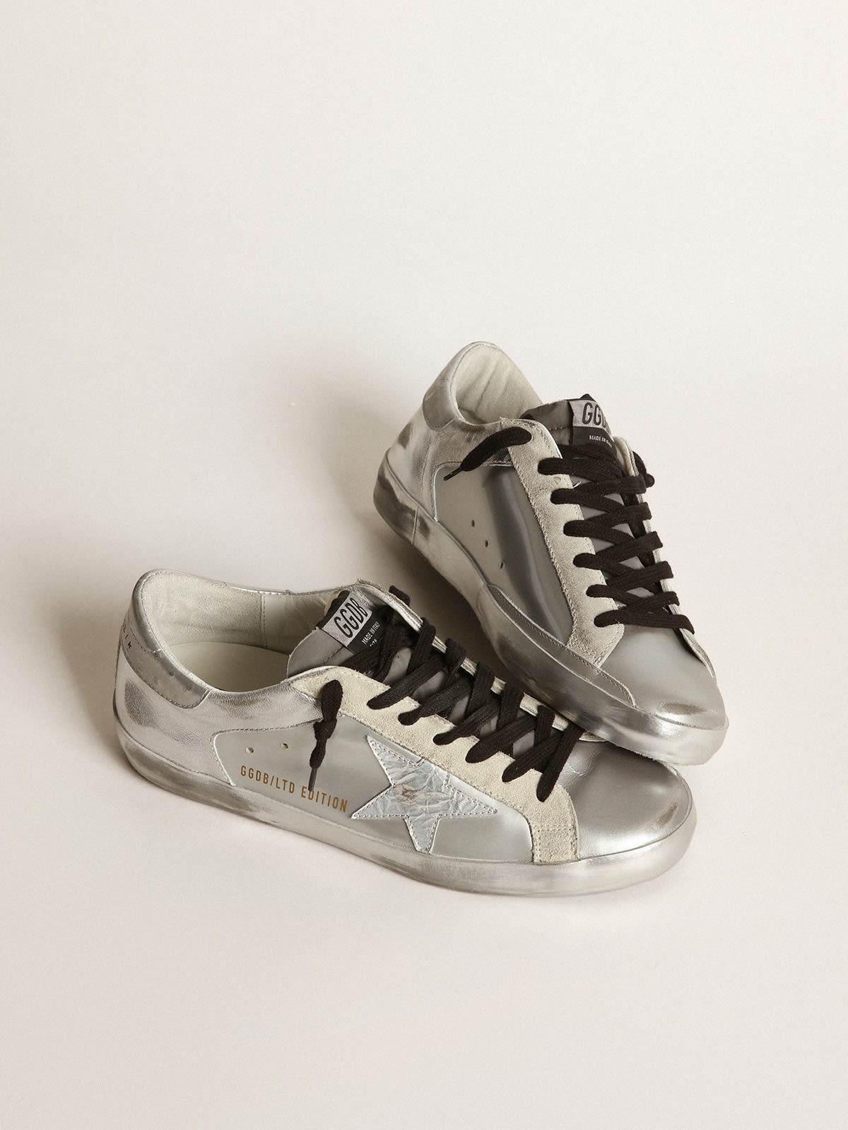 Golden goose superstar discount argento