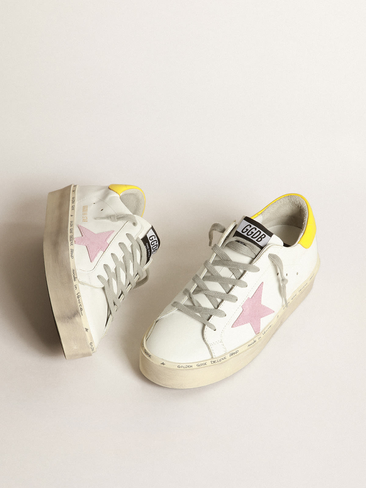 Golden goose best sale pink hi star