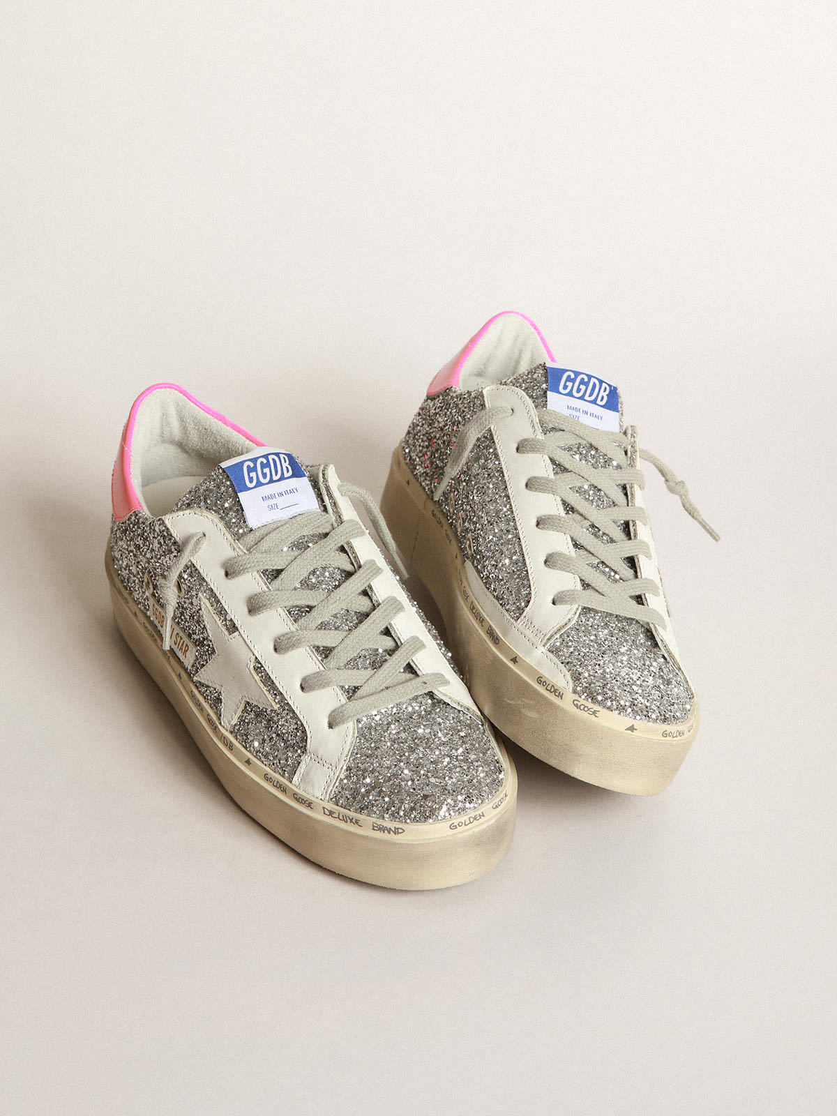 Golden Goose Hi Star White Pink (Women's)