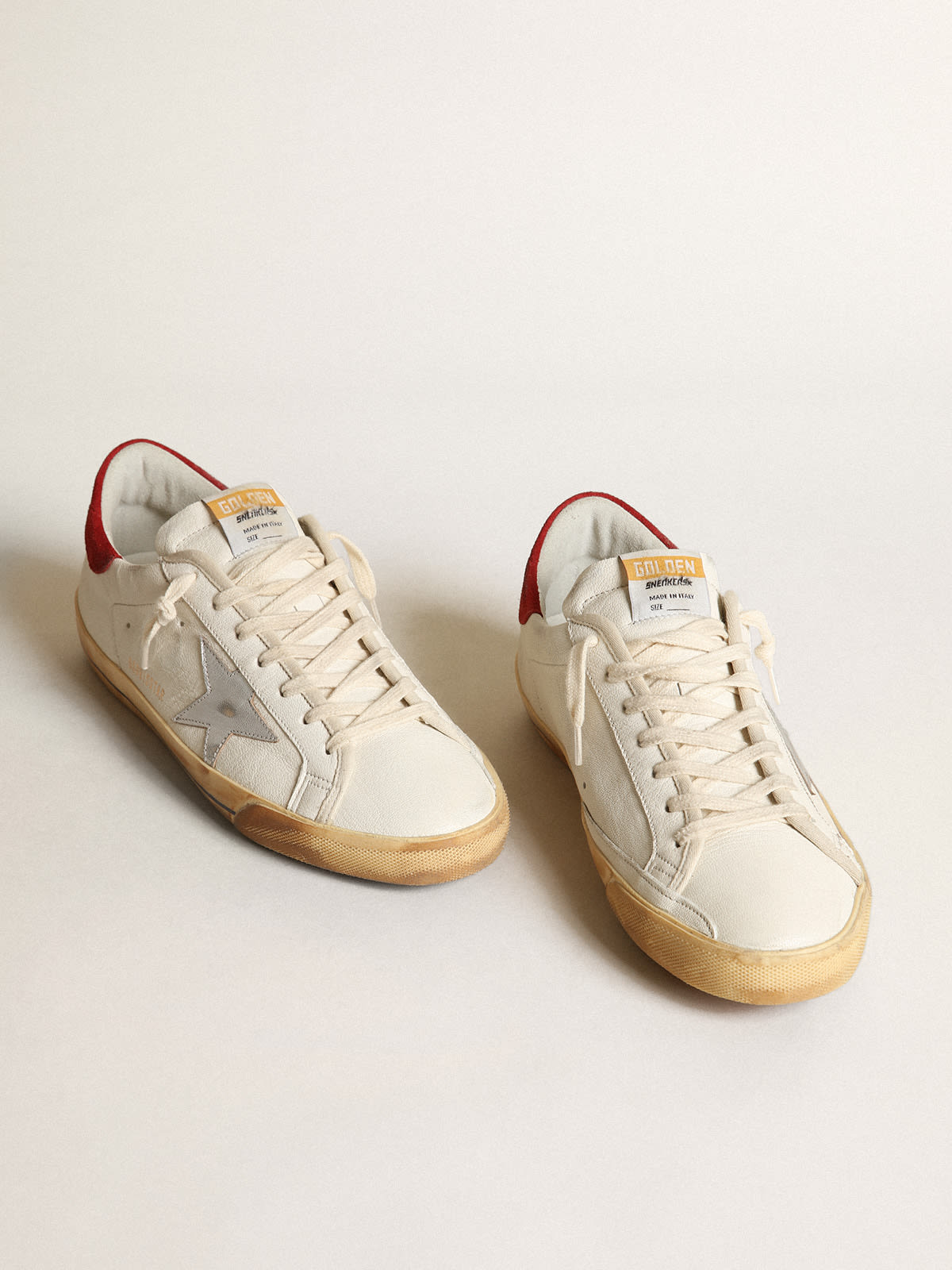 Golden goose superstar store uomo argento