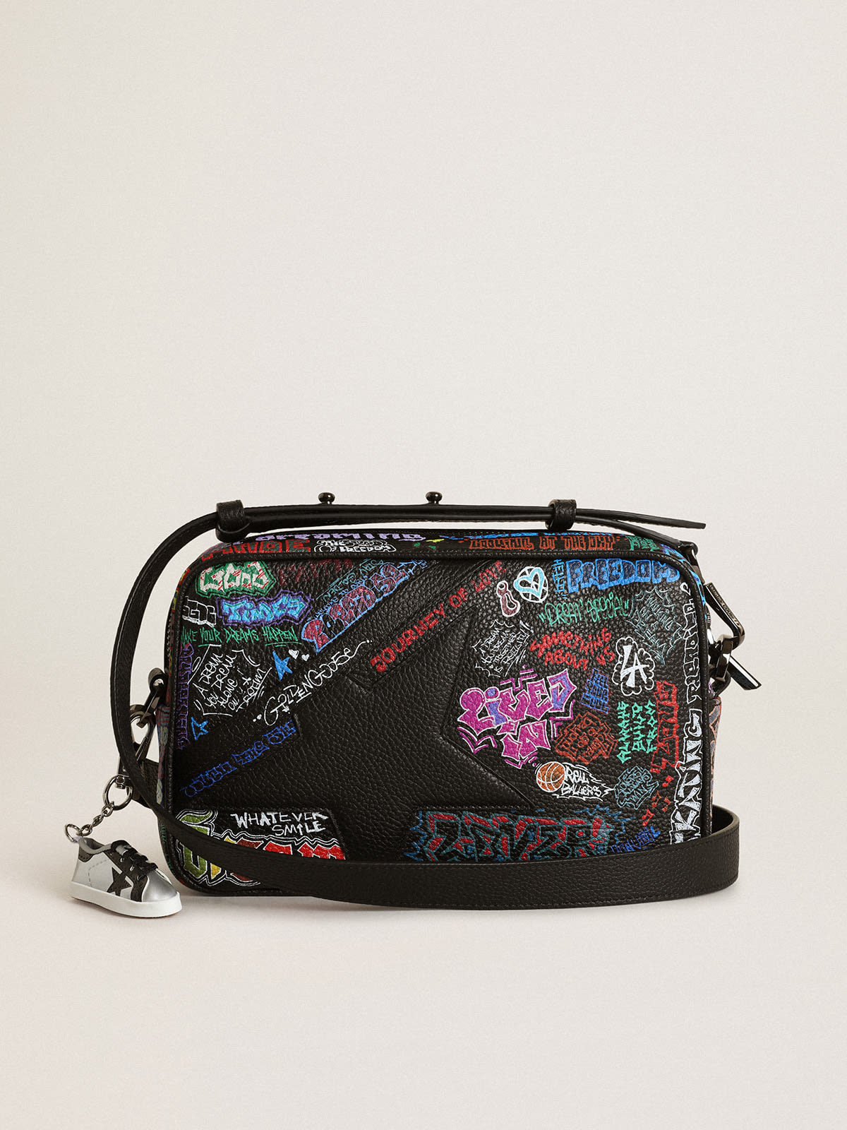 GB Multi-Color Glitter Crossbody Handbag