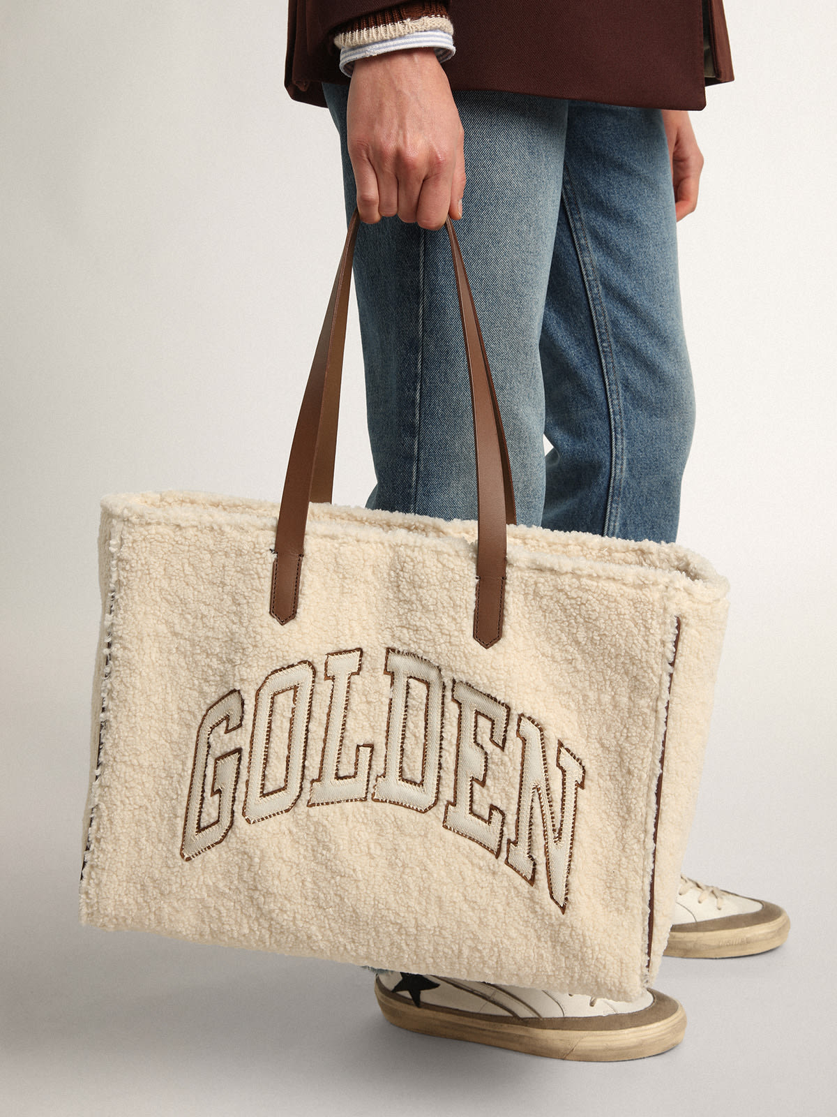 Golden Goose Pasadena Leather Tote Bag