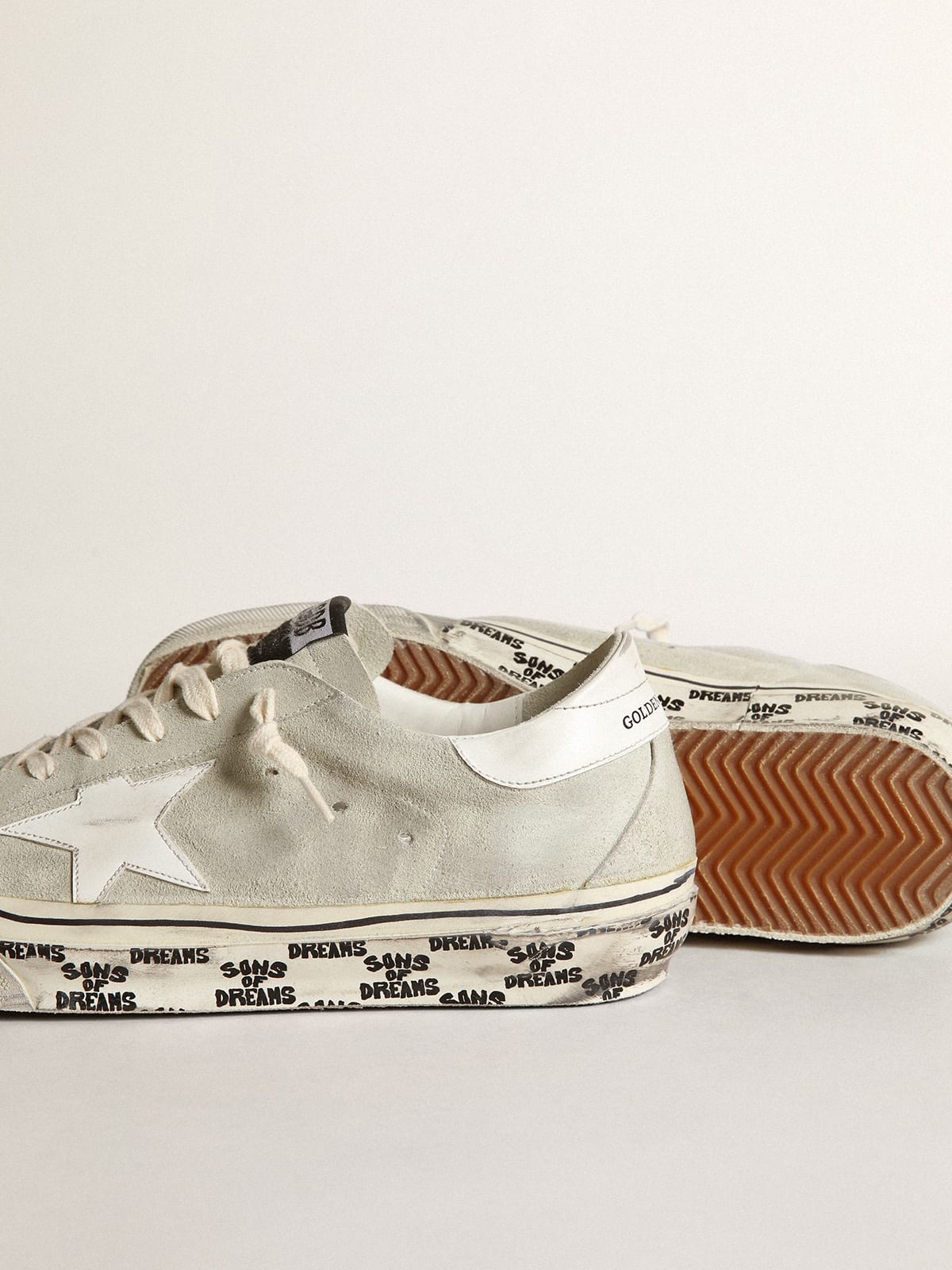 Golden Goose - Men's Super-Star in ice-gray suede in 