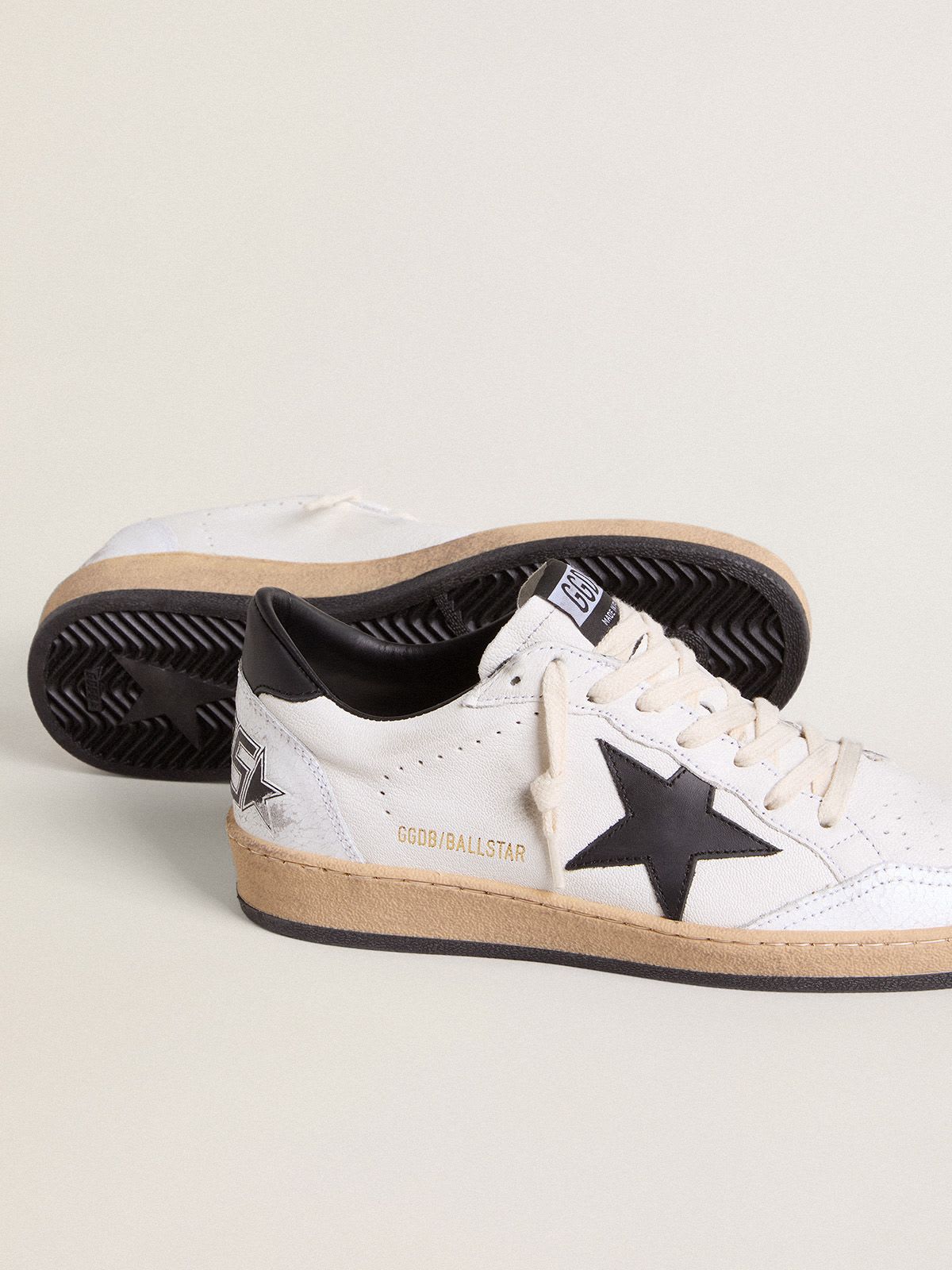 Golden Goose - Women's Ball Star in nappa with black star and black heel tab in 