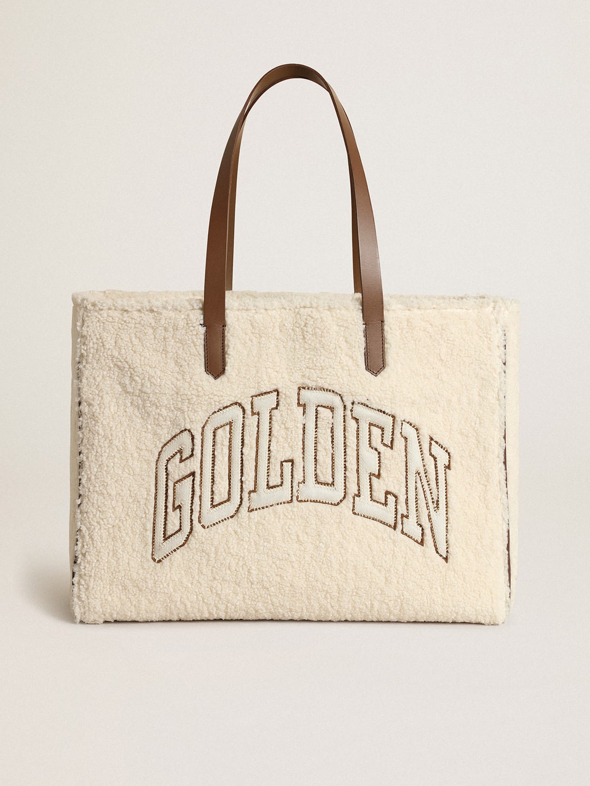 Golden Goose - Women's California Bag East-West in faux fur in 