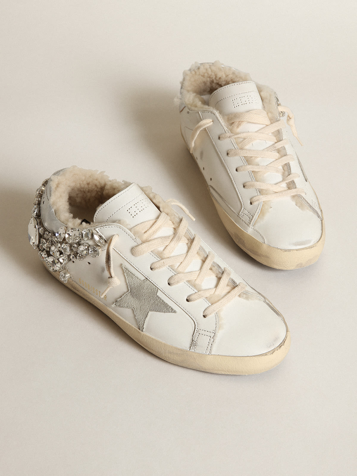 Golden goose 2024 shearling sneakers