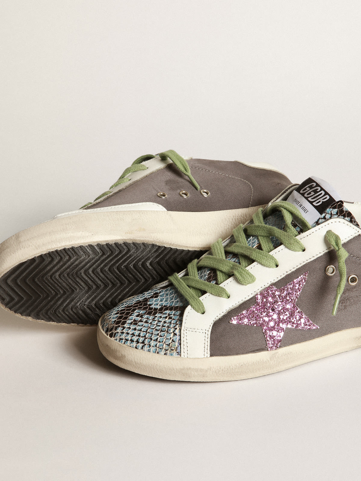 Golden goose python store sneakers