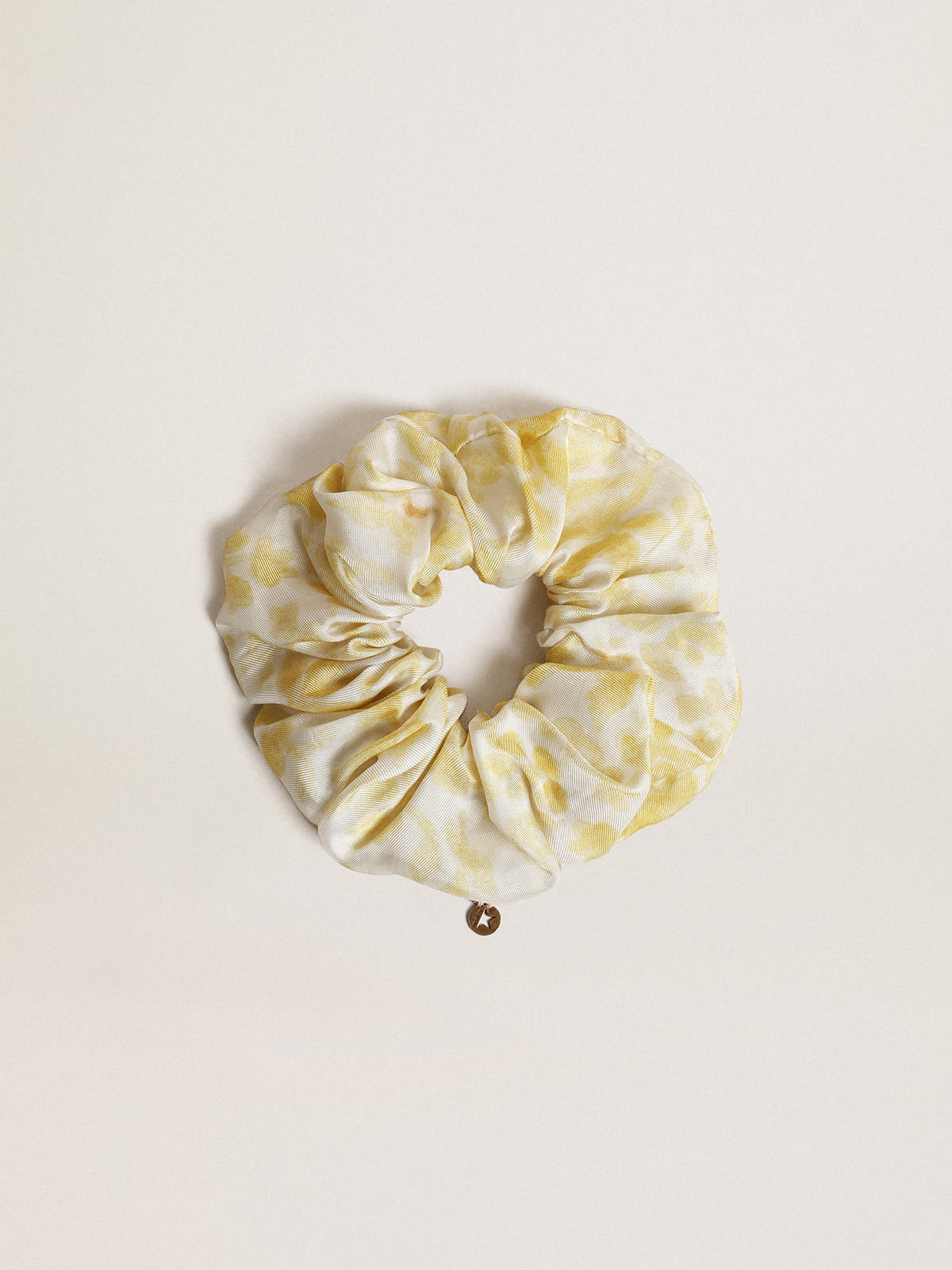 Golden Goose - Resort Collection hair elastic with lemon yellow print    in 