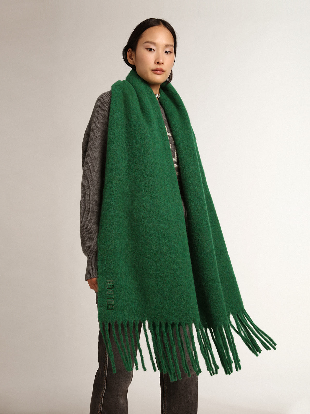 Green scarf hot sale