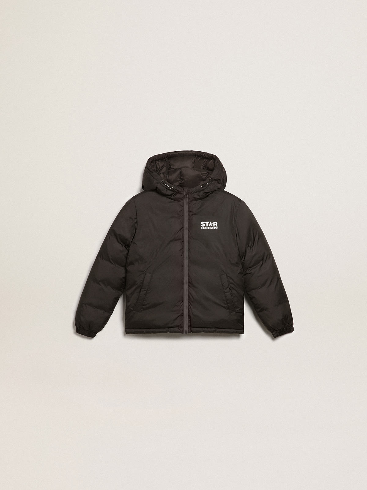 Black jacket discount with grey hood