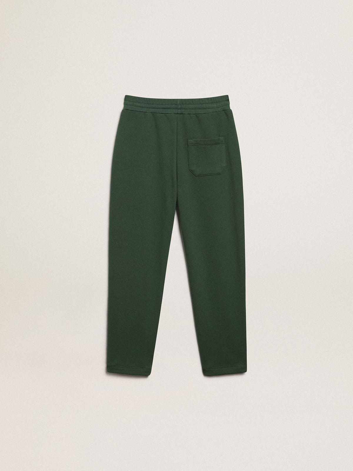 Golden Goose - Pantalon de jogging vert brillant avec étoiles contrastées in 