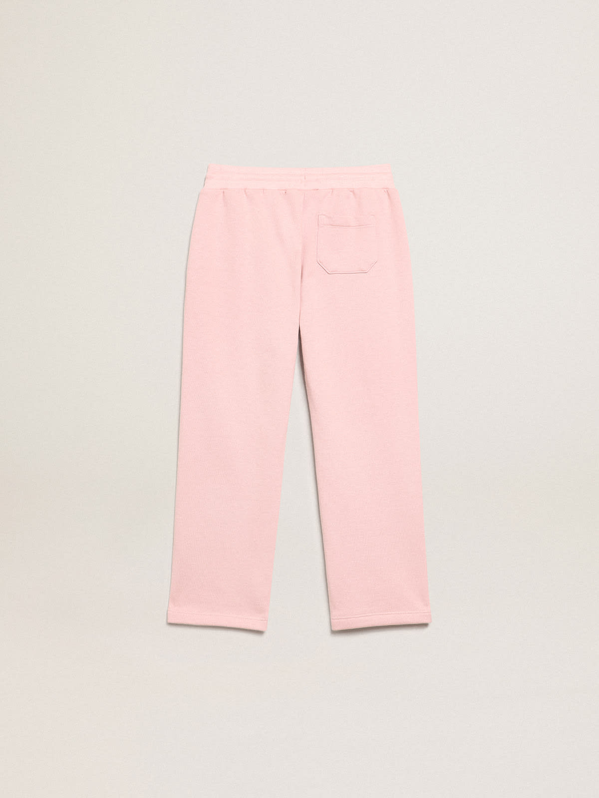 Golden Goose - Calça de jogging rosa com estrela de glitter na frente in 