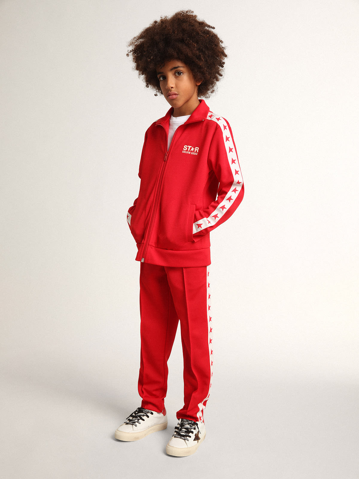 Felpa adidas rossa con on sale zip