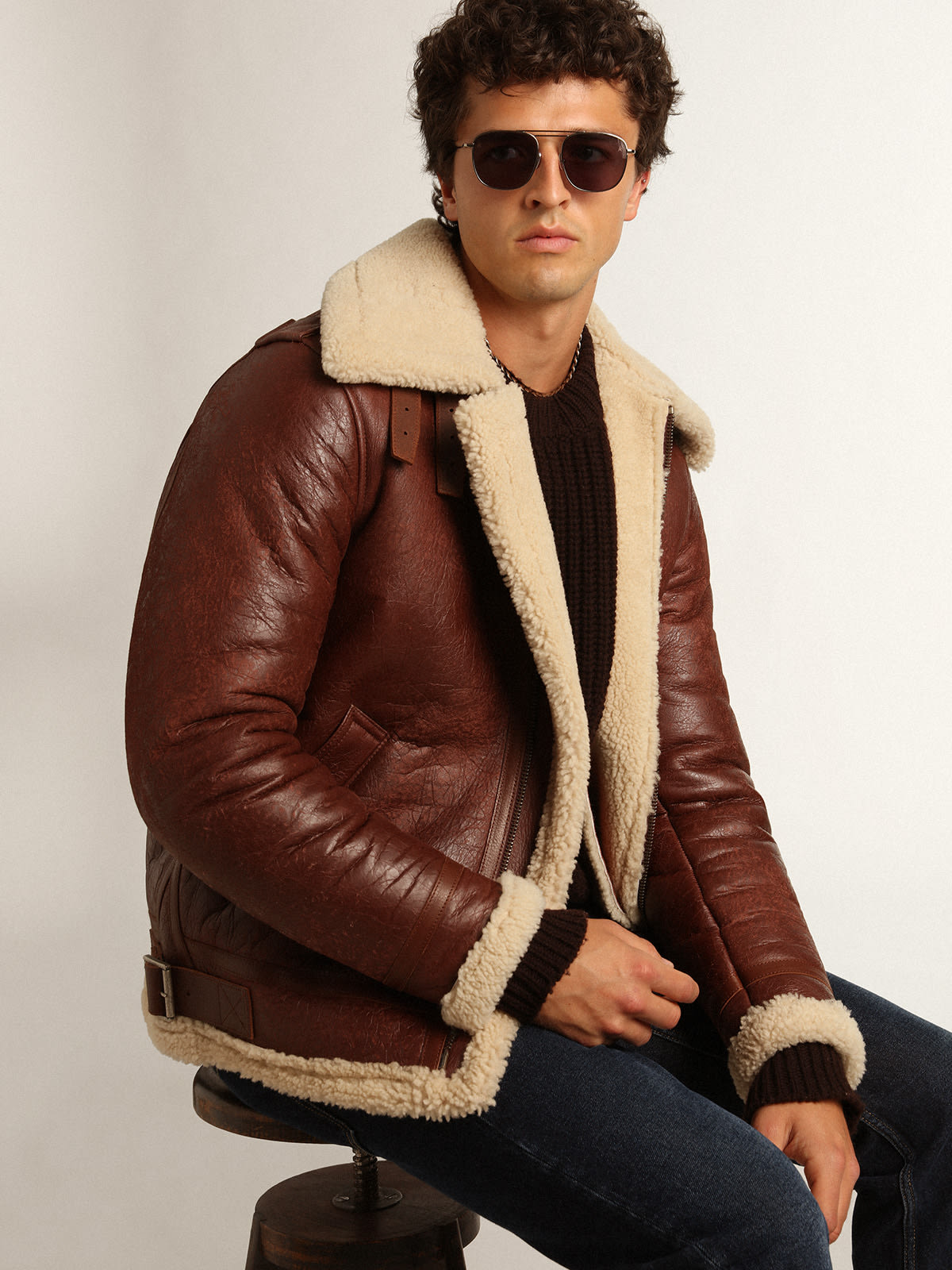 Men s aviator model jacket