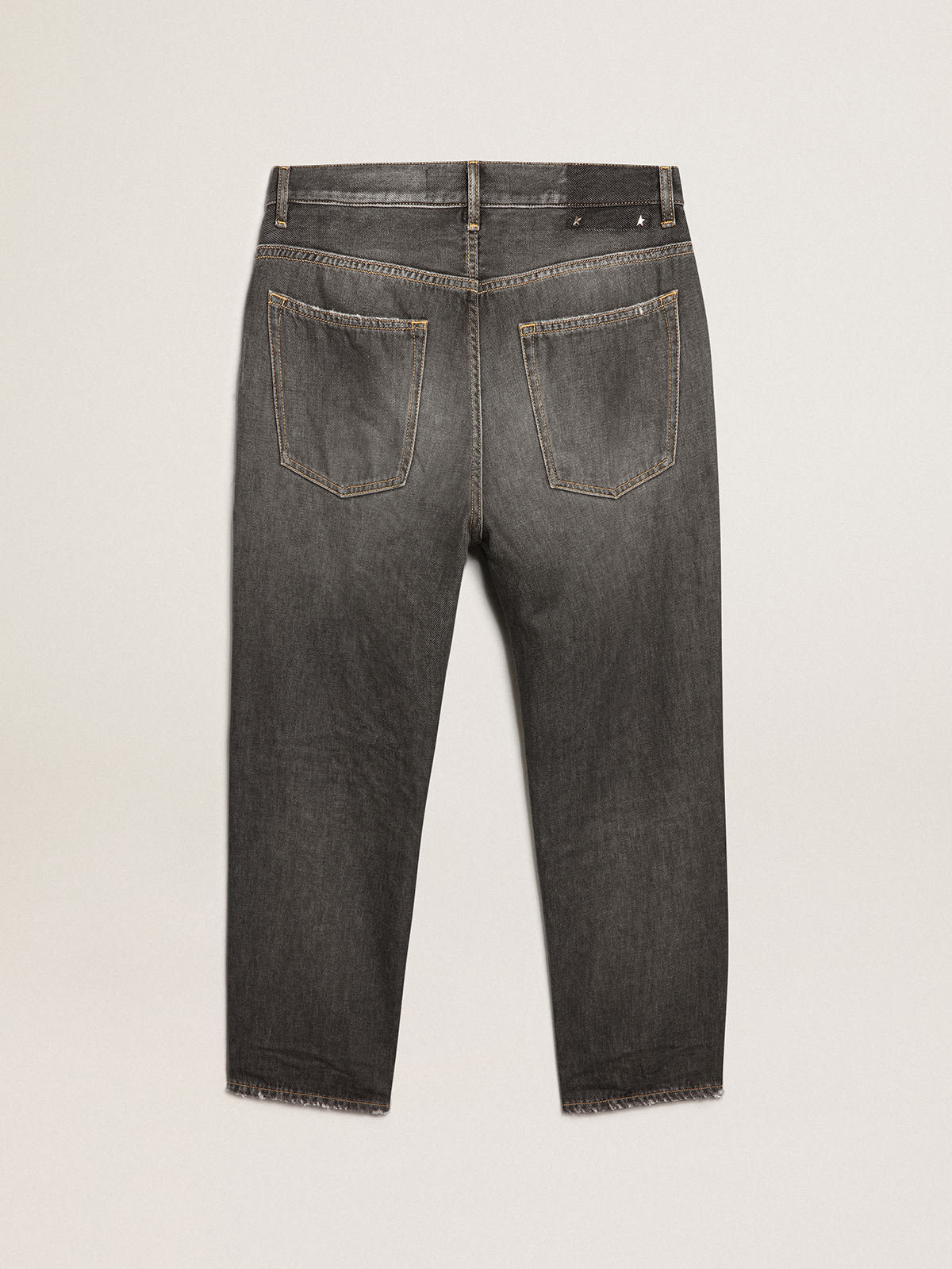 Golden Goose - Men's black jeans with stonewashed effect in 
