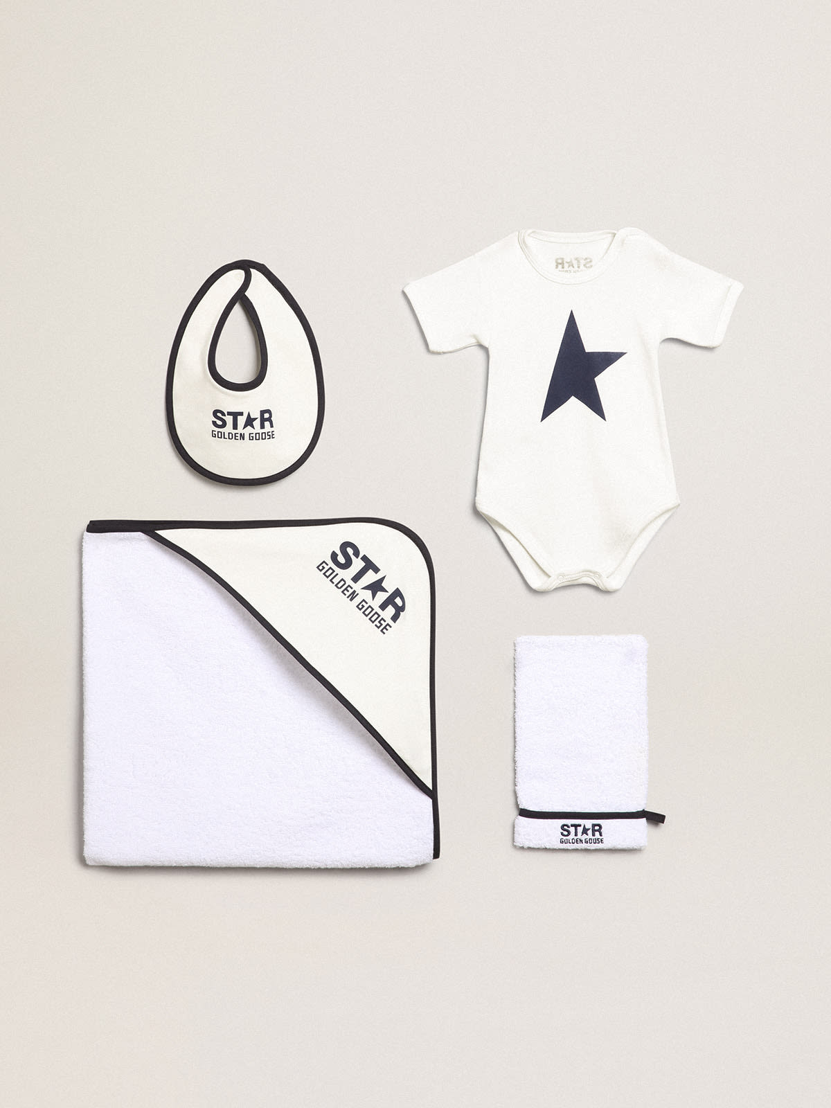 Golden Goose - Gift box set da bagno di color bianco con logo blu in 