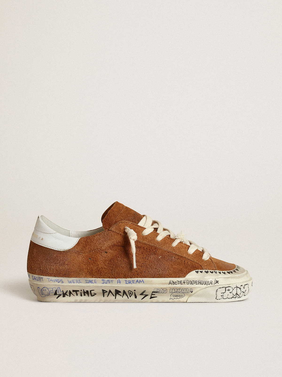 Tan golden sale goose sneakers