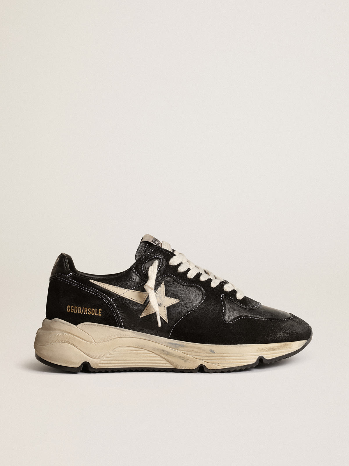 Golden Goose - Women's Running Sole in black nappa and suede in 