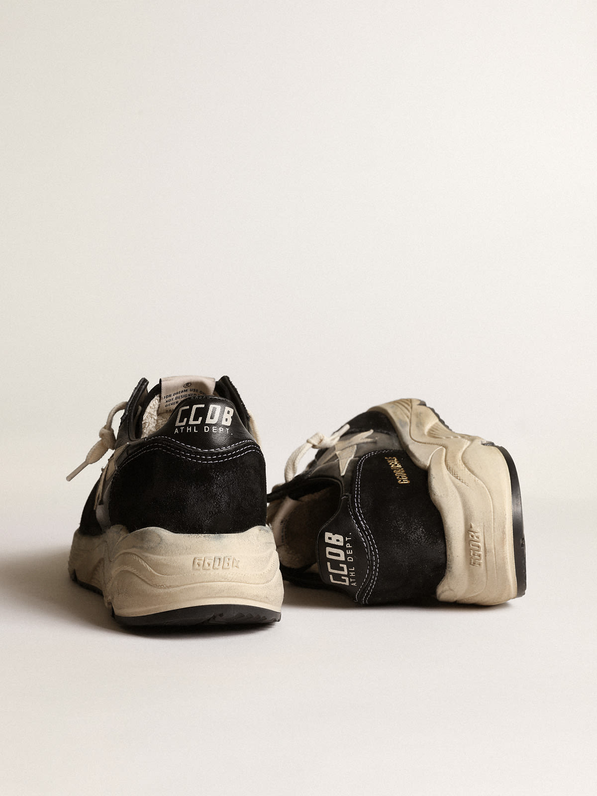 Womens black store golden goose sneakers