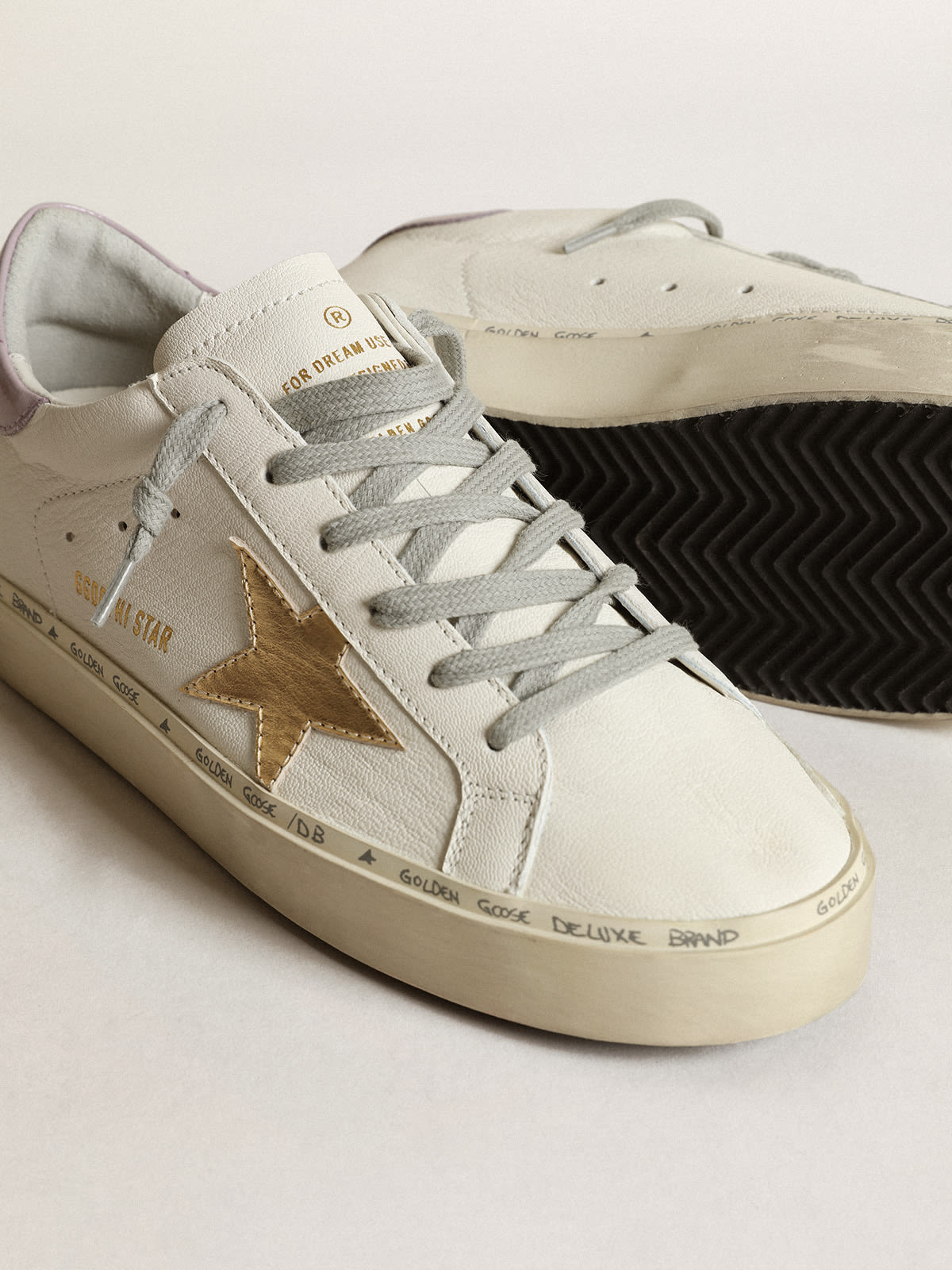 Golden goose hot sale gold and white