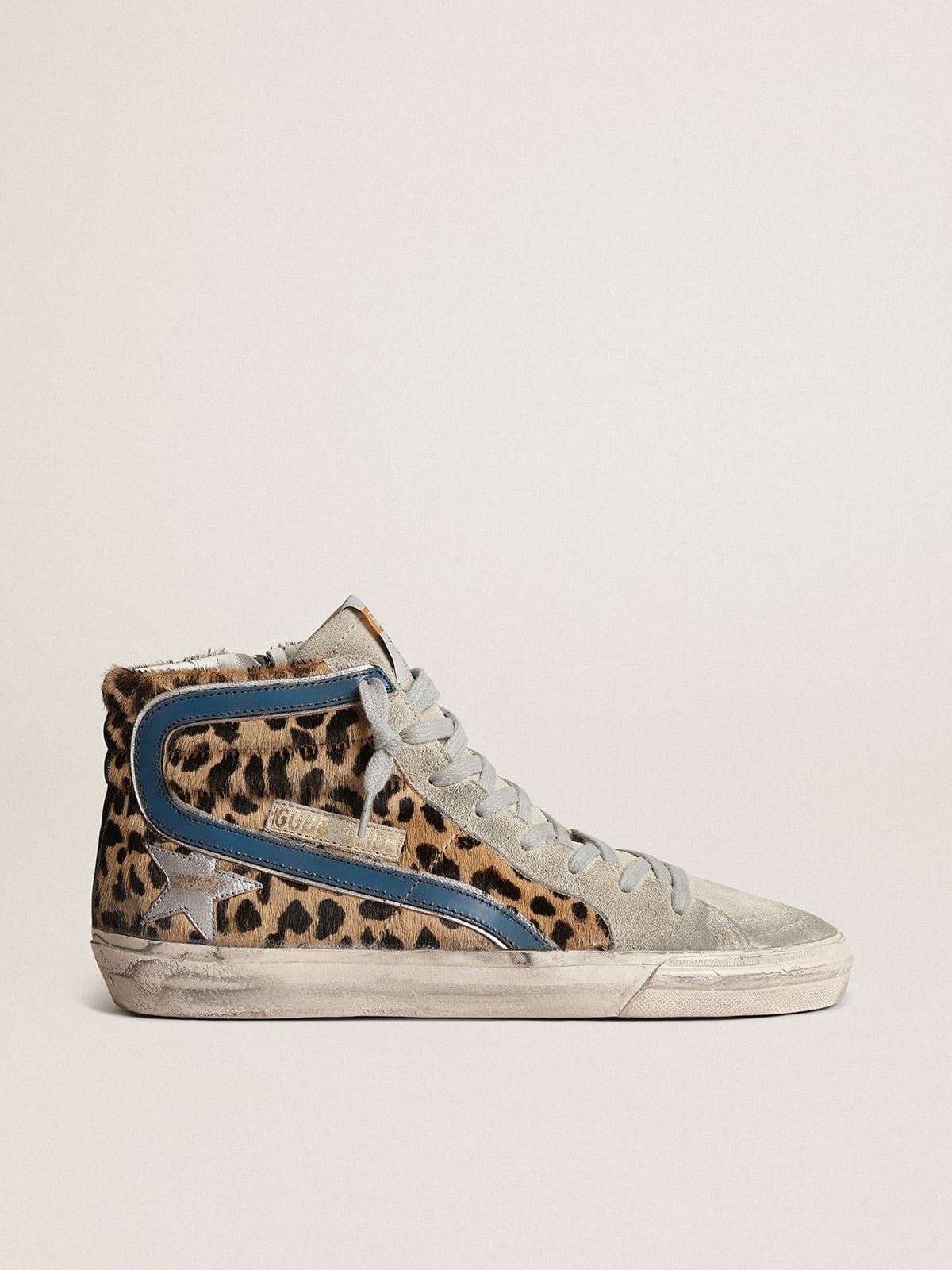 Golden goose best sale white leopard