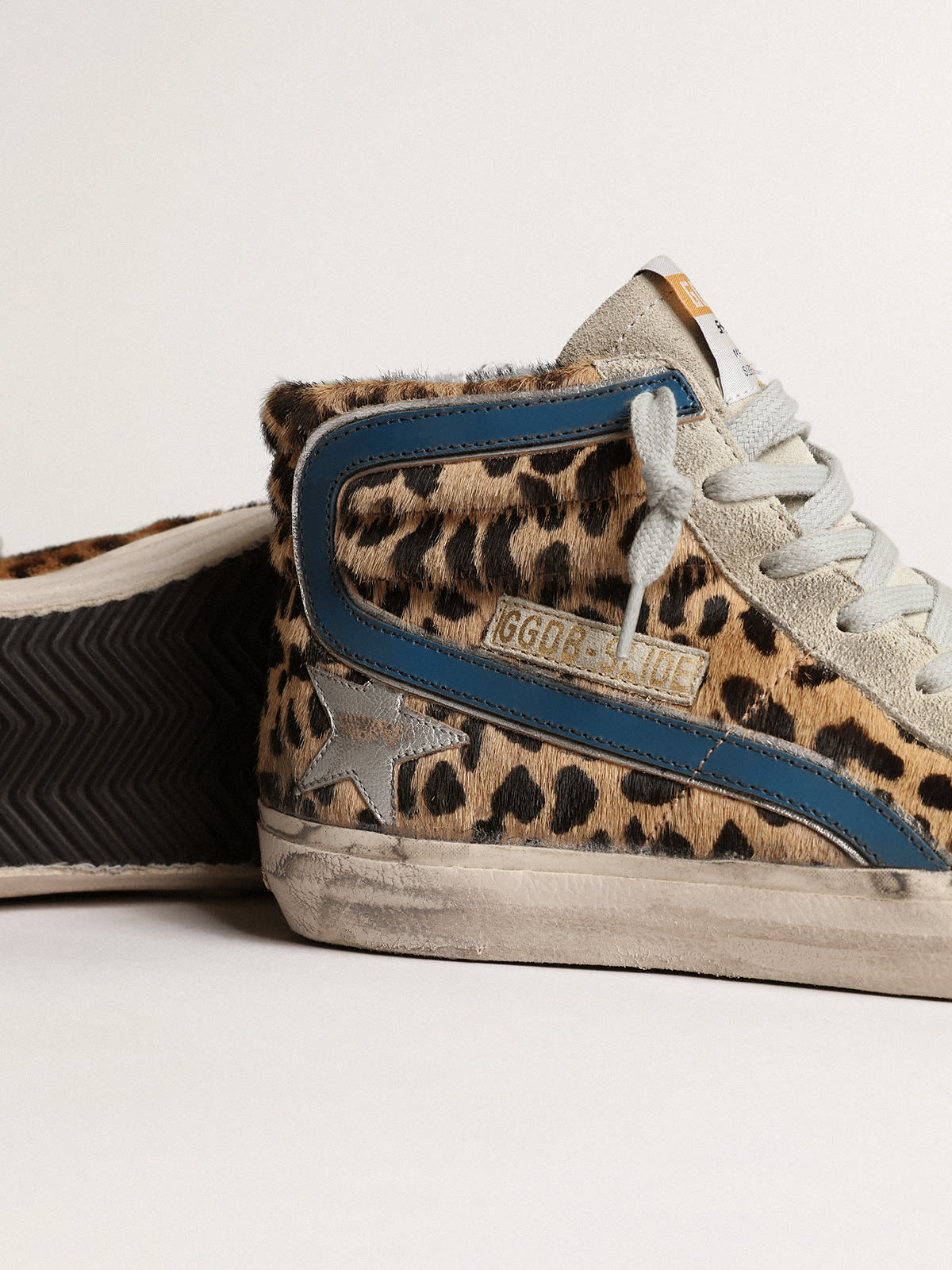 Golden goose 2024 high top leopard