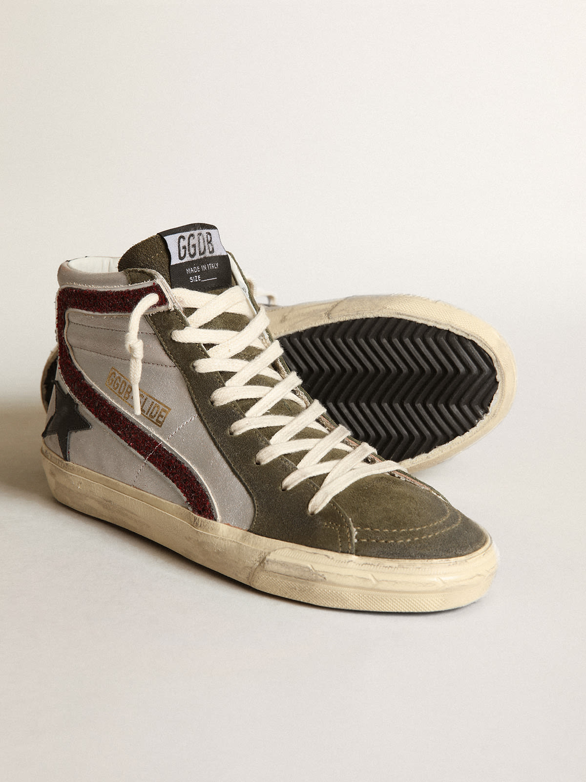 Trainers Golden Goose - Slide Archive metallic sneakers - GARWS595F7