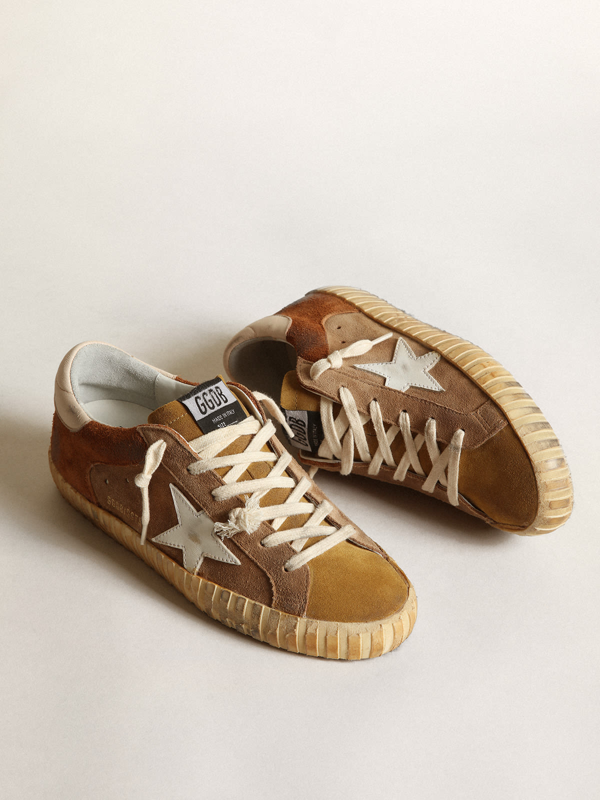 Golden goose store tan suede