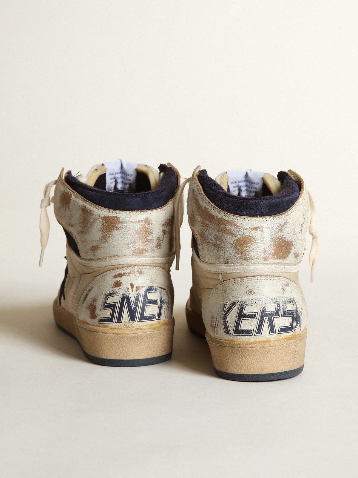 Golden goose 2024 navy high tops