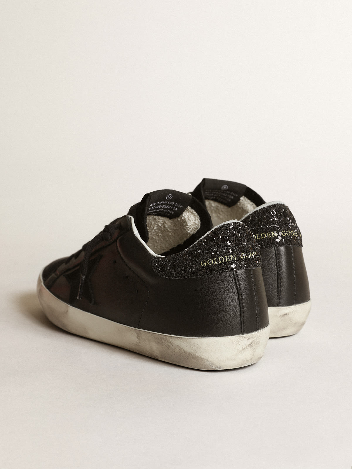 Golden goose black hot sale glitter star