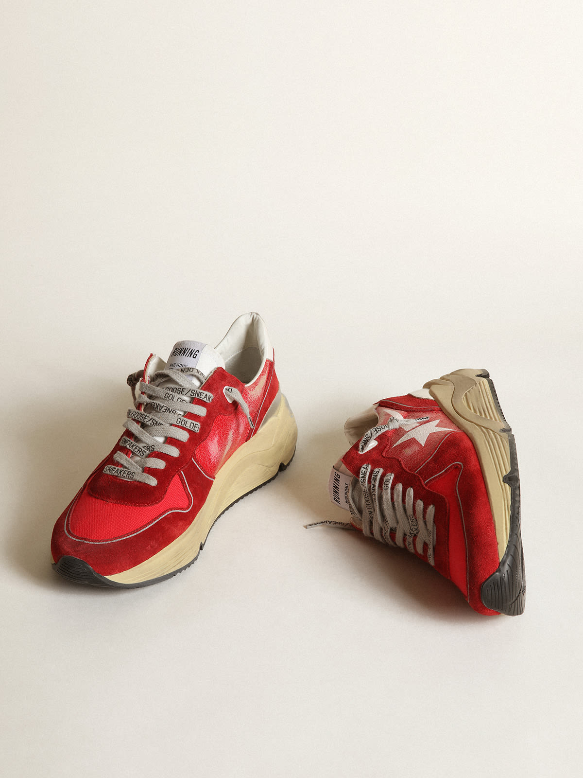 Golden goose red outlet suede