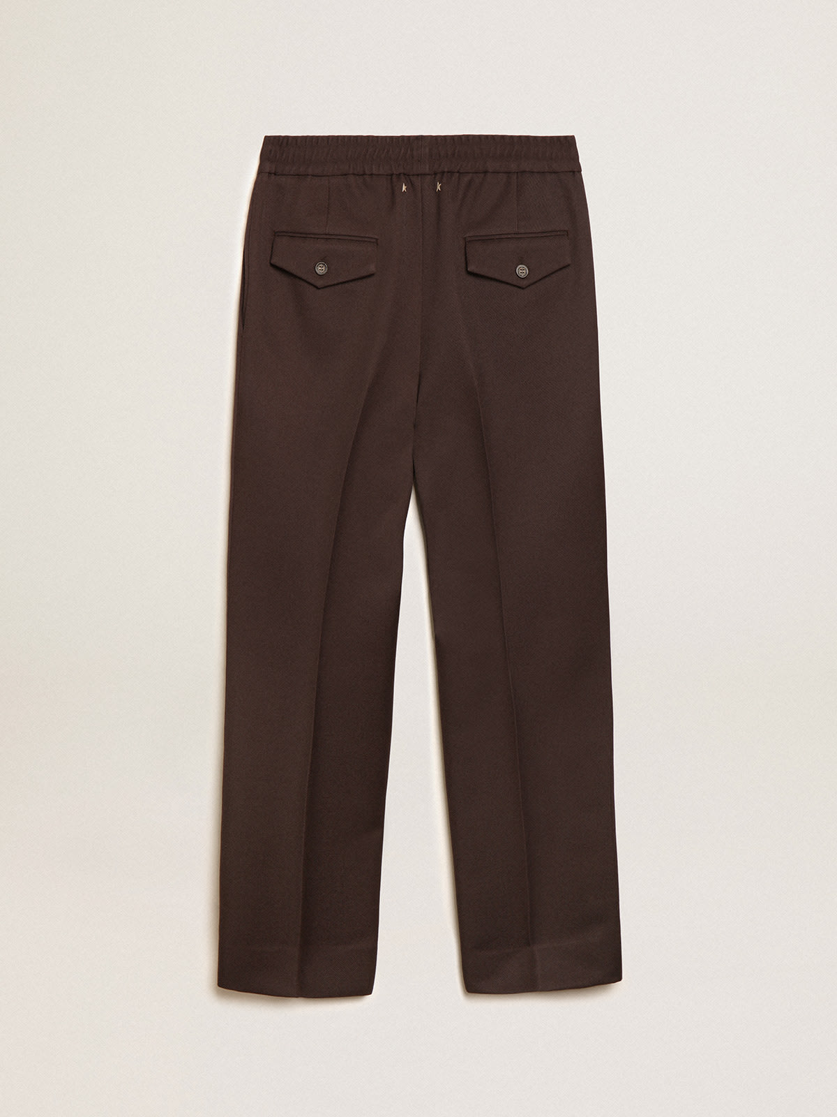 Licorice-colored Journey Collection wide-leg jogging pants | Golden Goose
