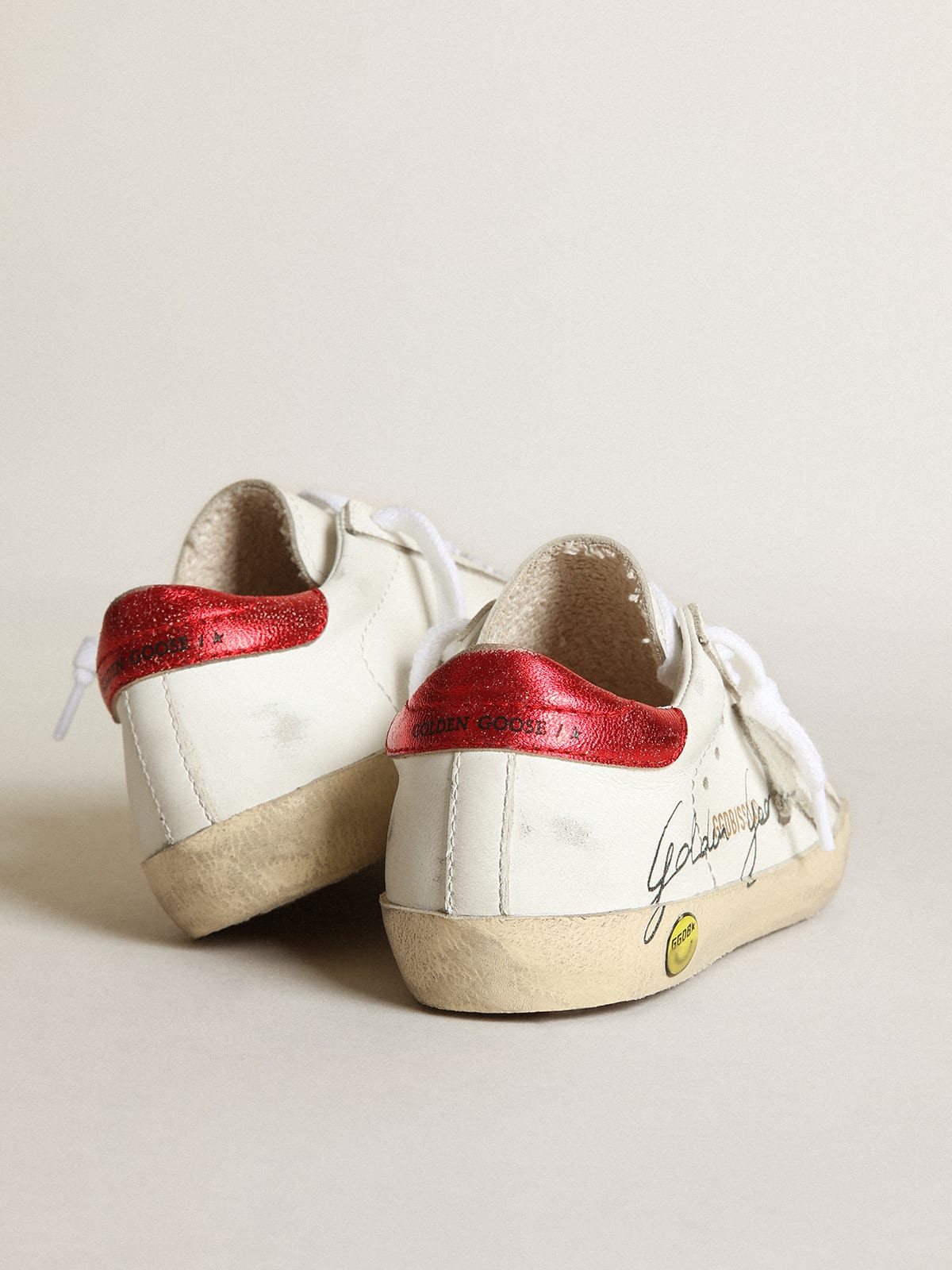 Golden Goose - Young Super-Star with gray suede star in 