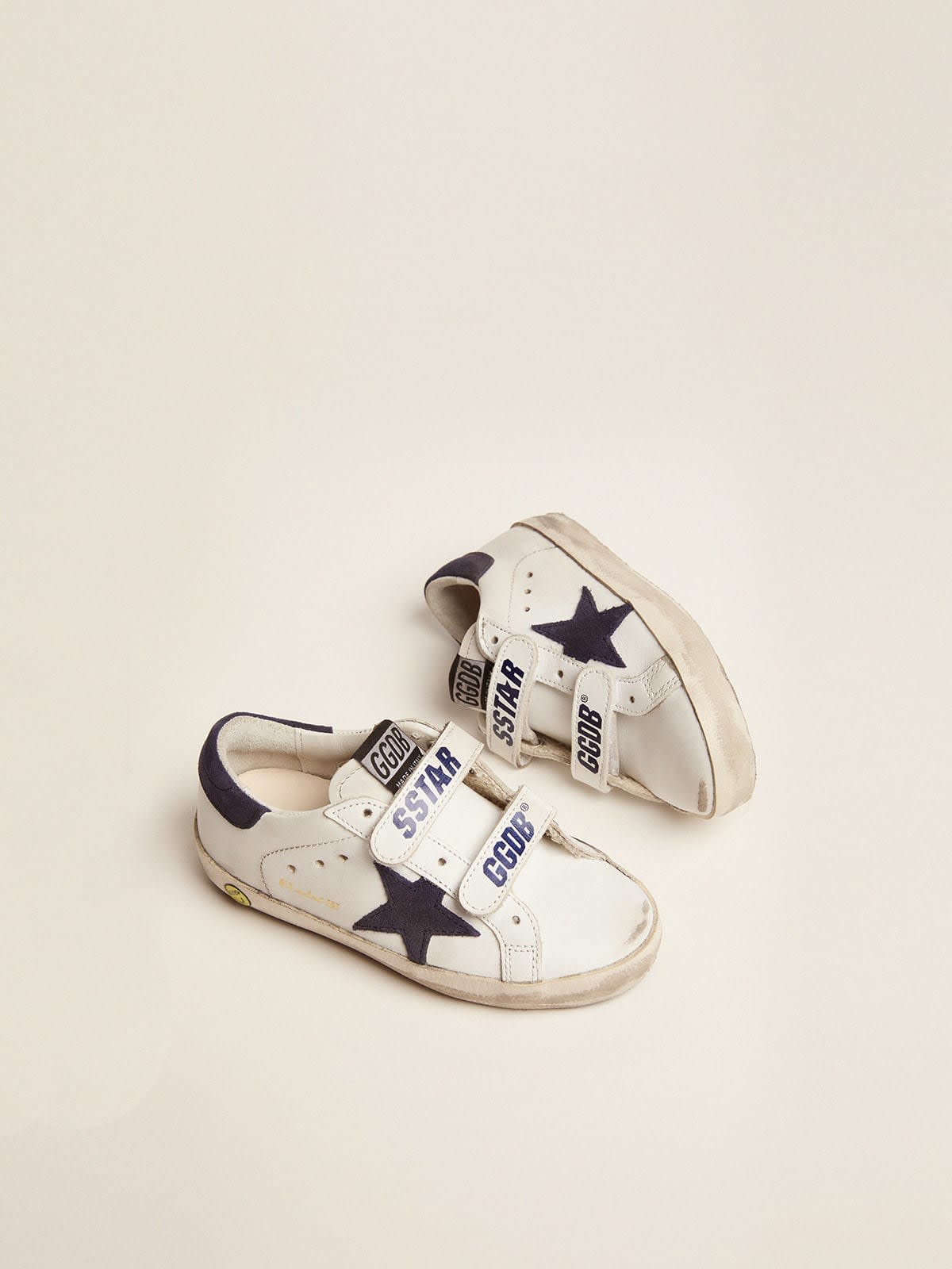 Golden Goose - Old School with dark blue inserts in suede in 