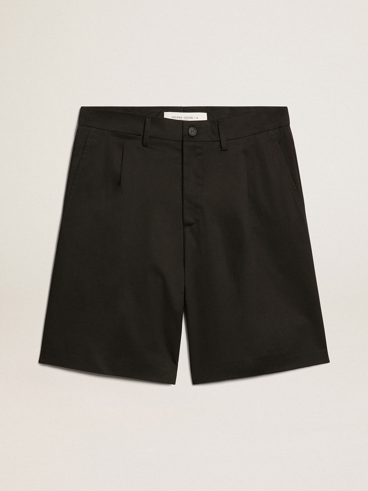 Golden Goose - Bermuda shorts in black cotton in 