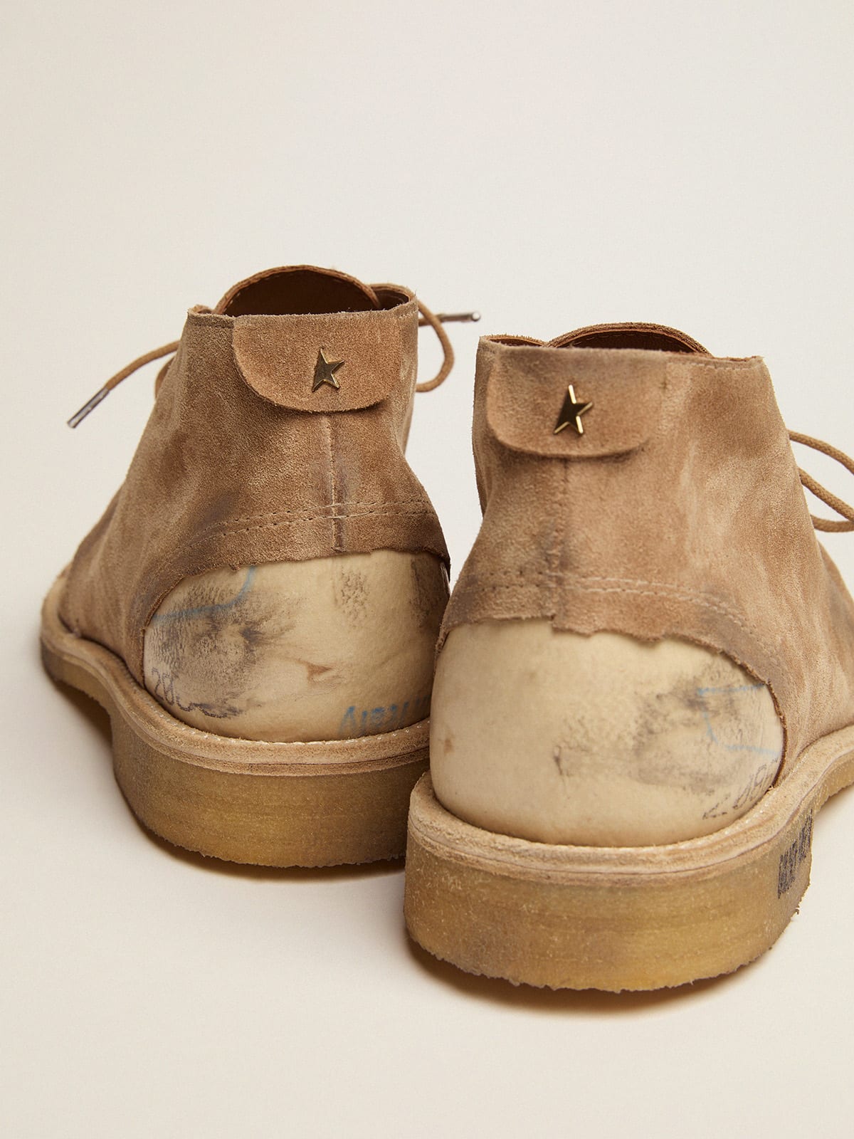 Golden Goose - Noel ankle boots in caramel-colored suede in 