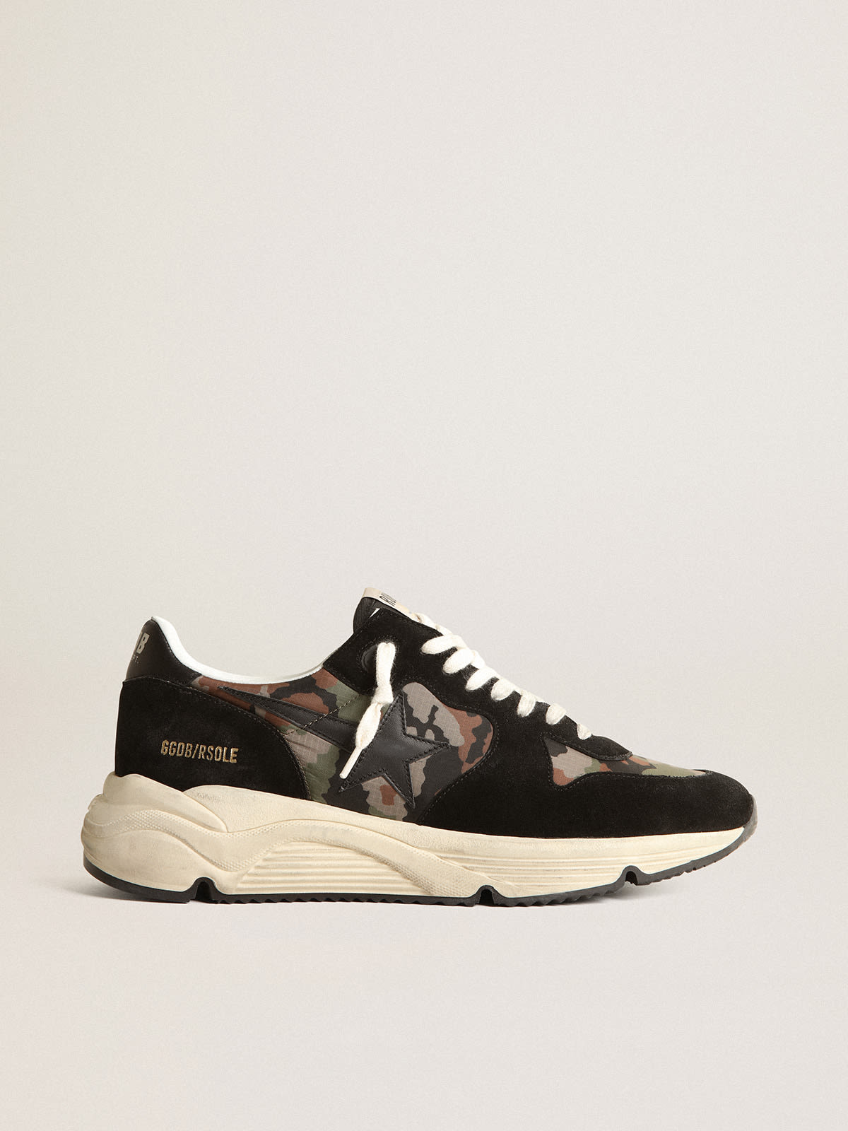 Golden Goose - Running Sole para hombre de nailon ripstop con estampado de camuflaje in 